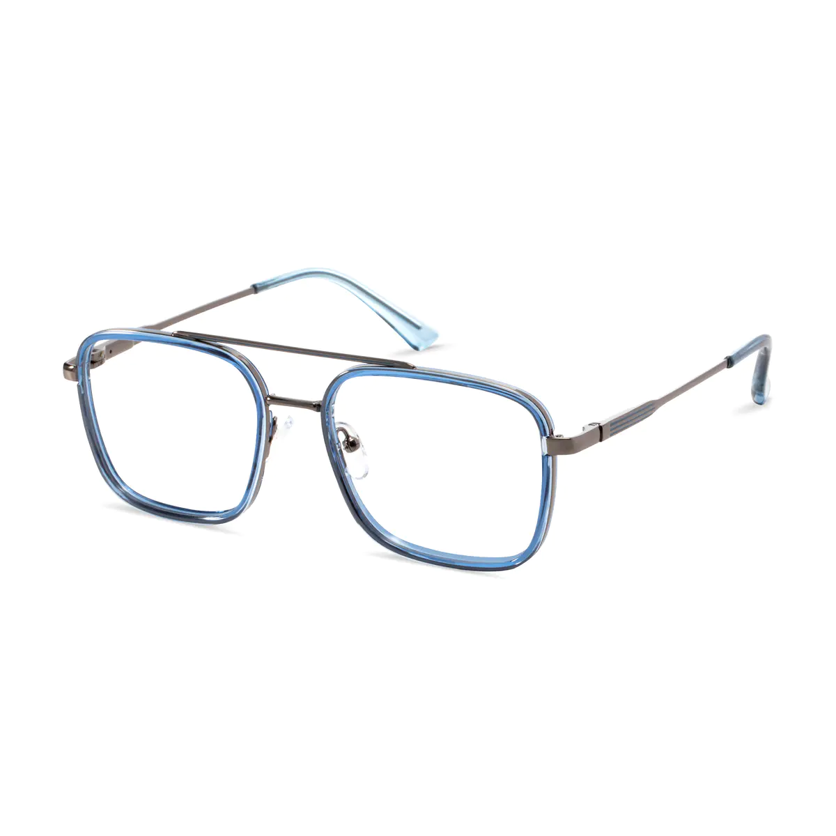 Square Blue Eyeglasses