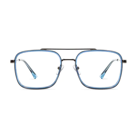 Square Blue Eyeglasses