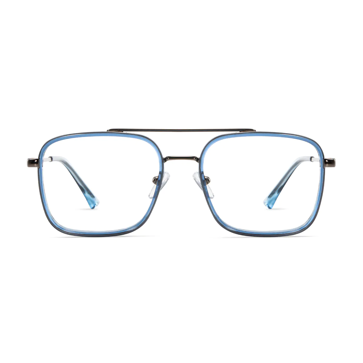 Square Blue Eyeglasses