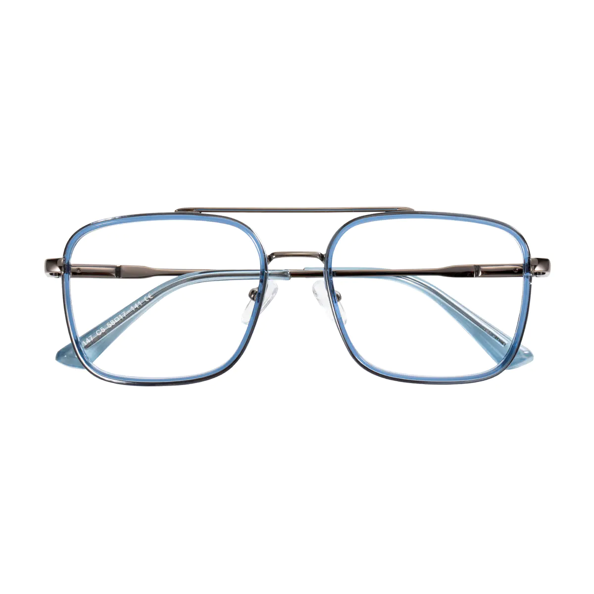 Square Blue Eyeglasses
