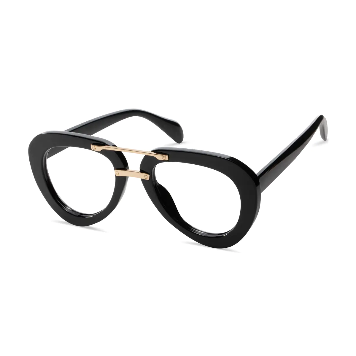 Aviator Black Eyeglasses