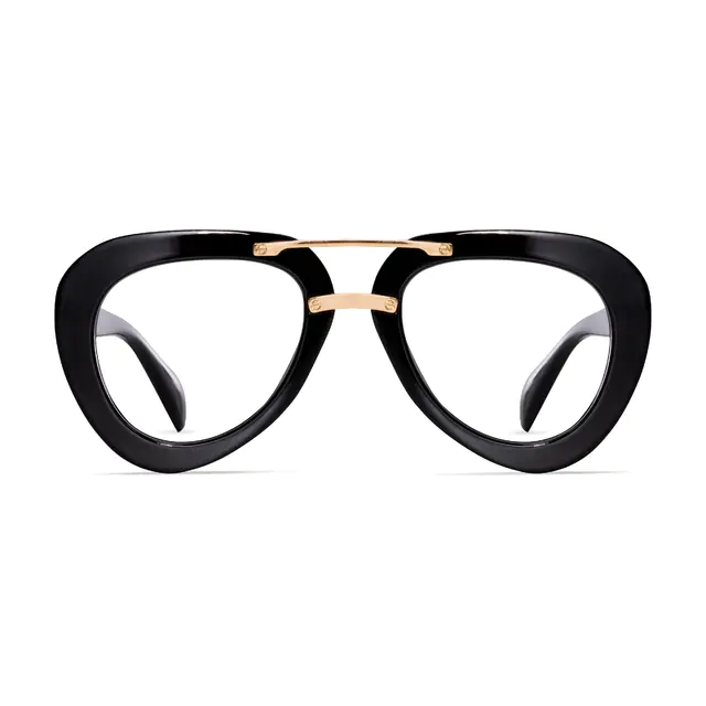 Aviator Black Eyeglasses