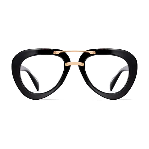 Aviator Black Eyeglasses