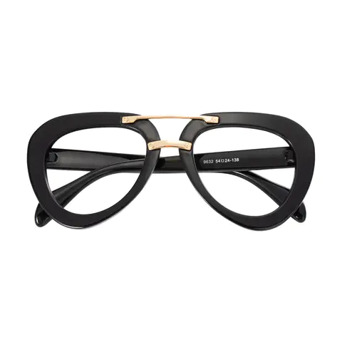 Aviator Black Eyeglasses