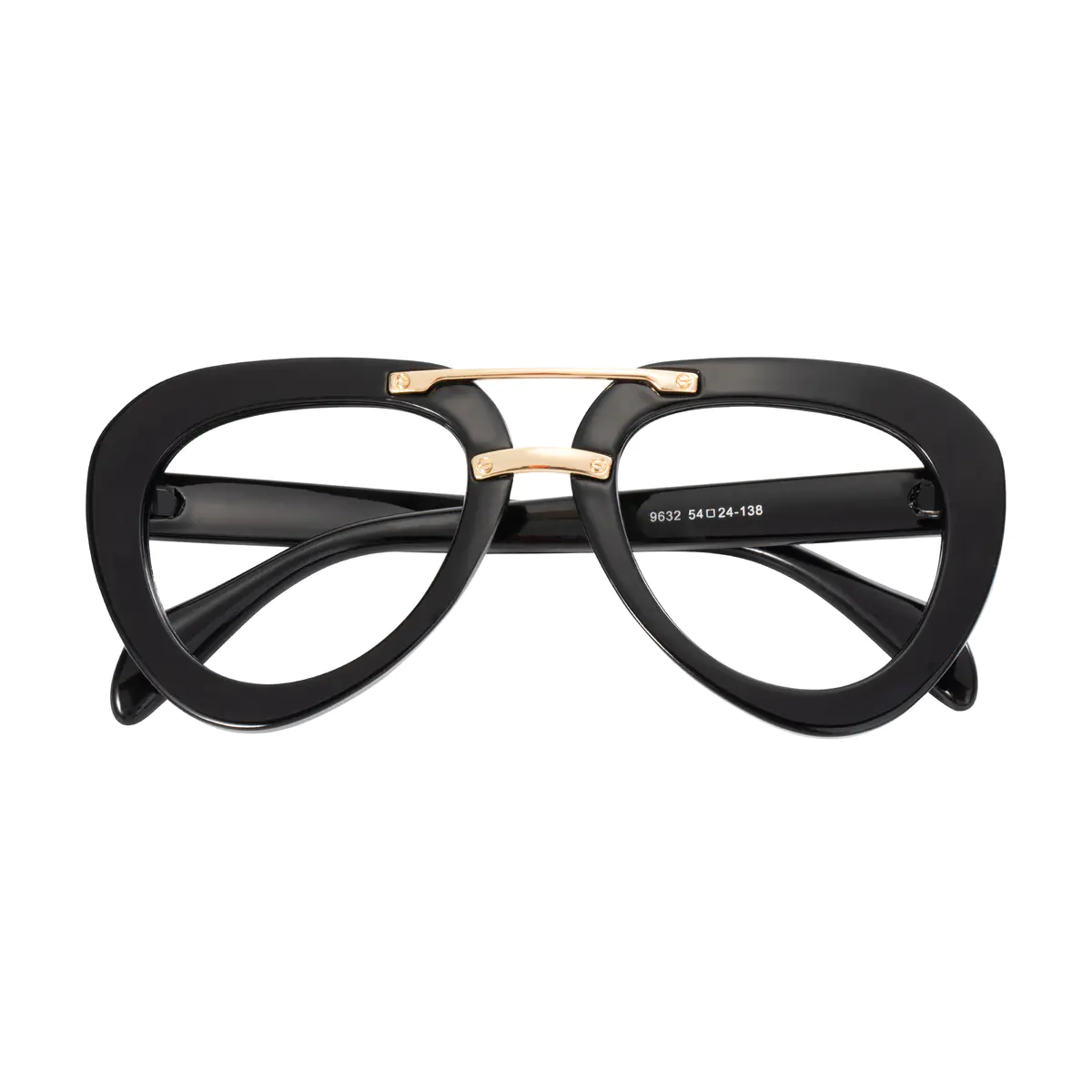 Aviator Black Eyeglasses