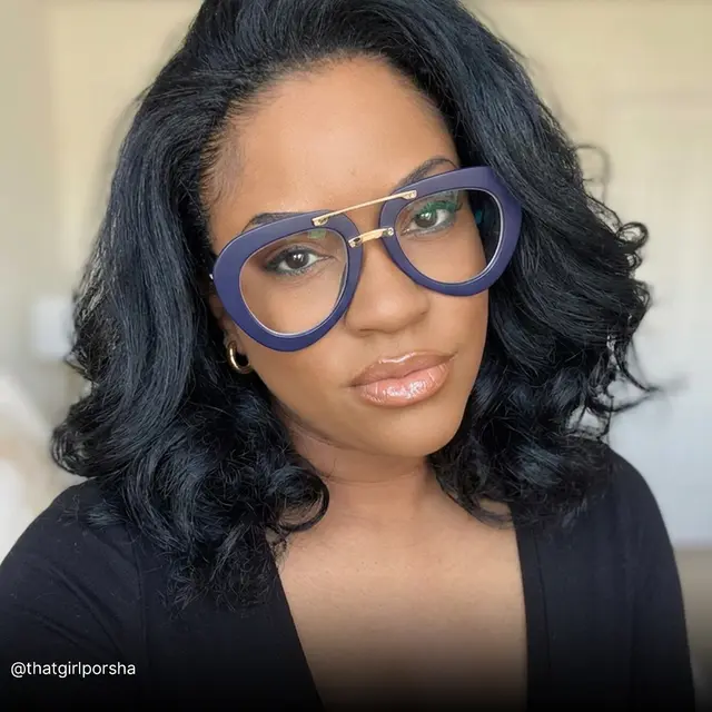 Aviator Blue Eyeglasses