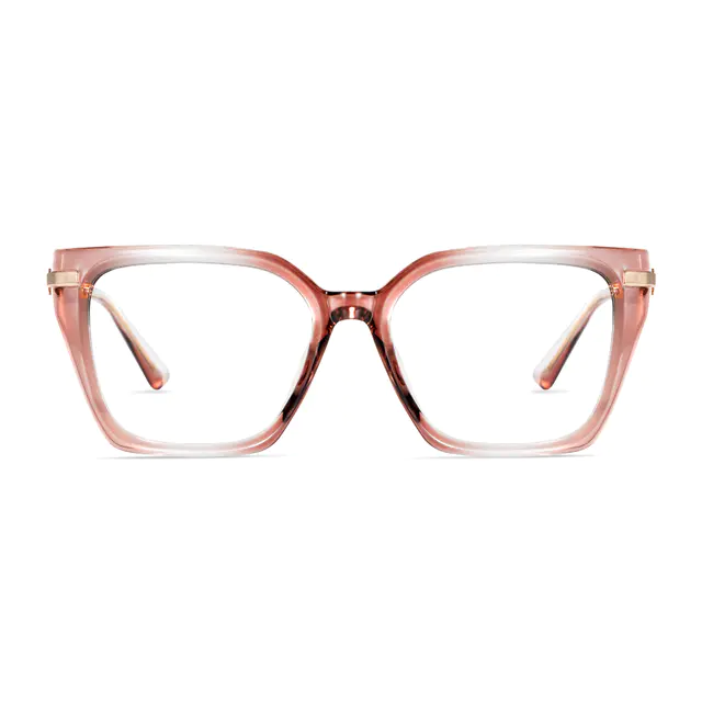 Square Gradient Brown Eyeglasses