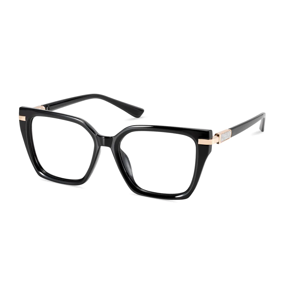 Square Black Eyeglasses