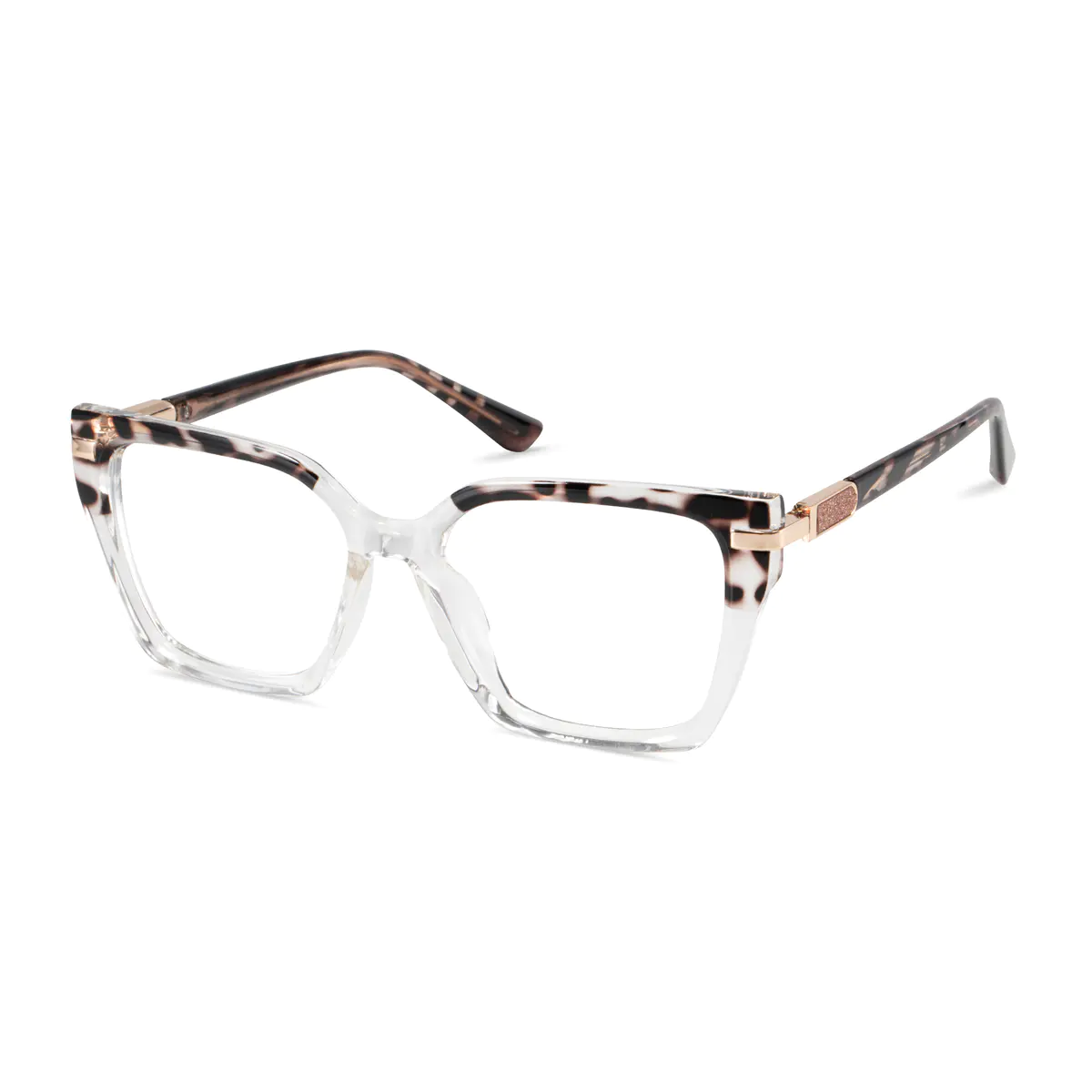 Square Clear/Tortoiseshell Eyeglasses