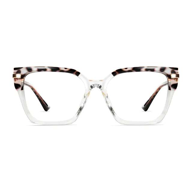 Square Clear/Tortoiseshell Eyeglasses