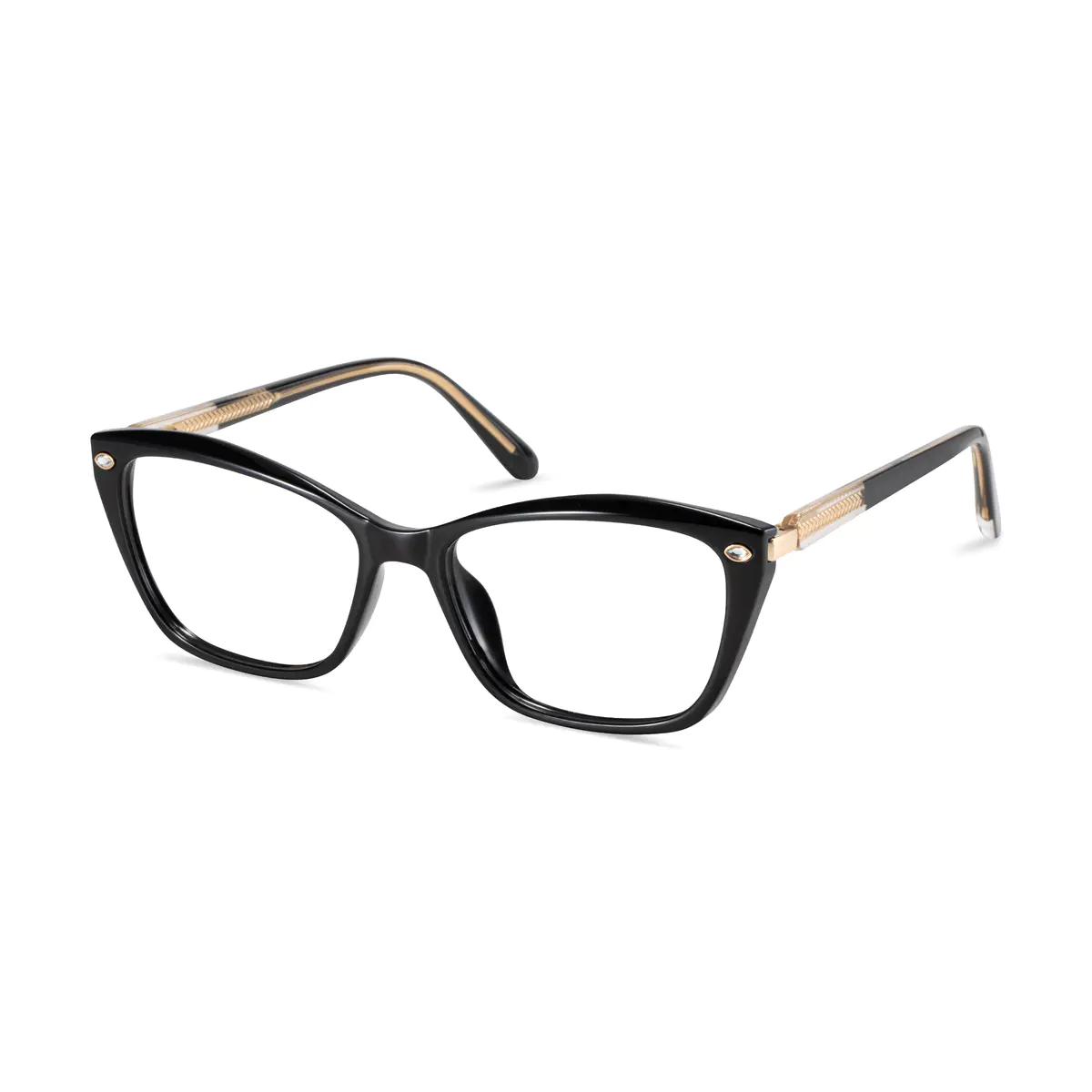 Rectangle Black Eyeglasses