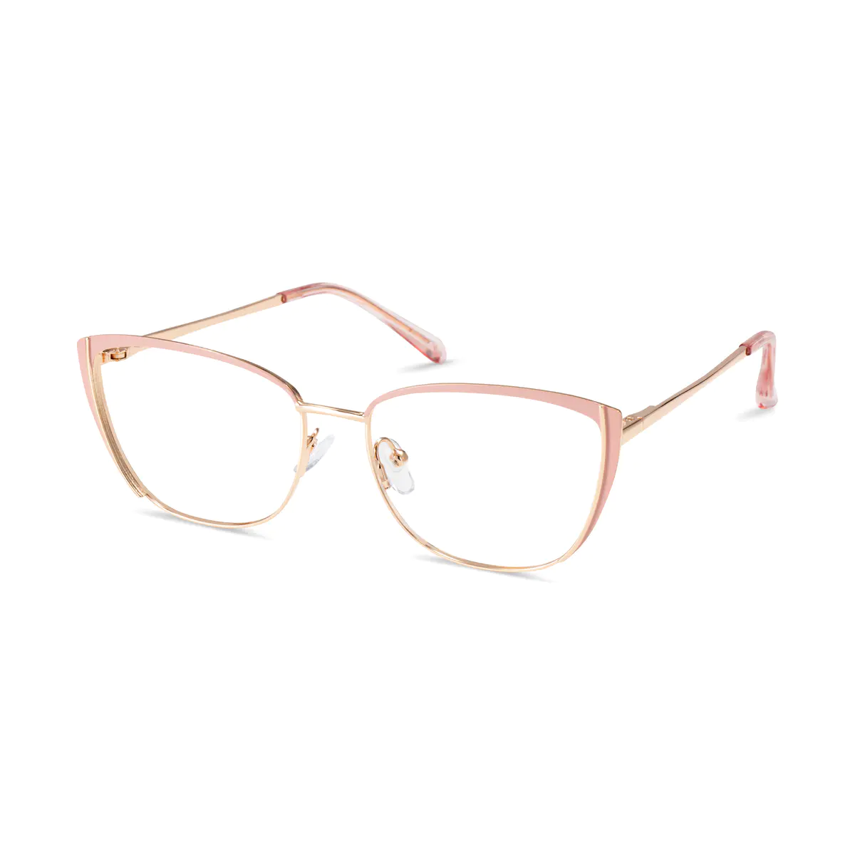 Cat-eye Pink/Gold Eyeglasses