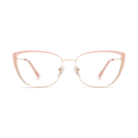 Cat-eye Pink/Gold Eyeglasses
