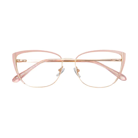 Cat-eye Pink/Gold Eyeglasses