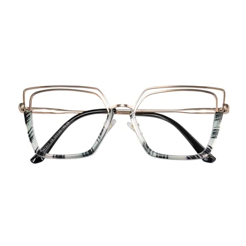 Geometric Green/Tortoiseshell Eyeglasses