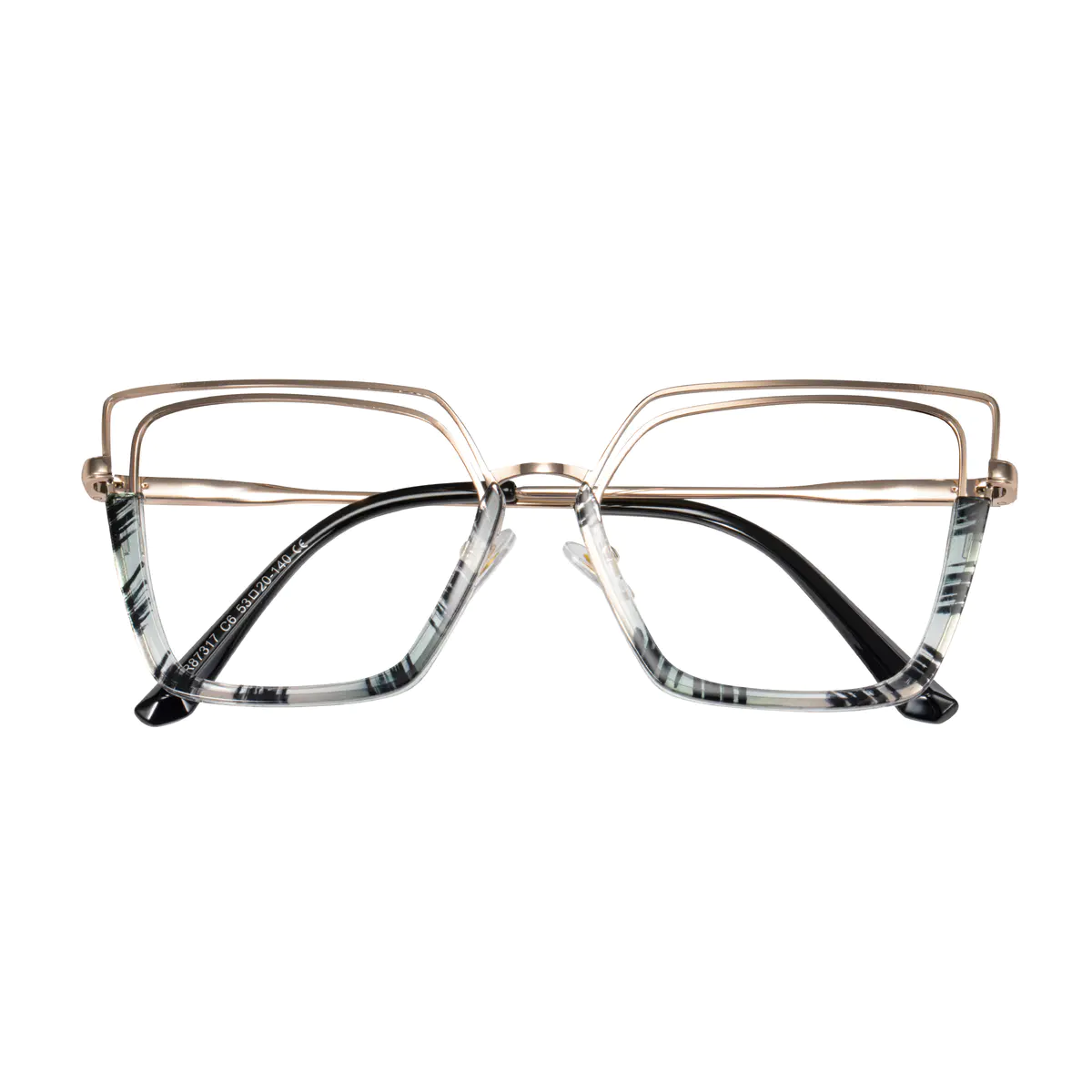 Geometric Green/Tortoiseshell Eyeglasses