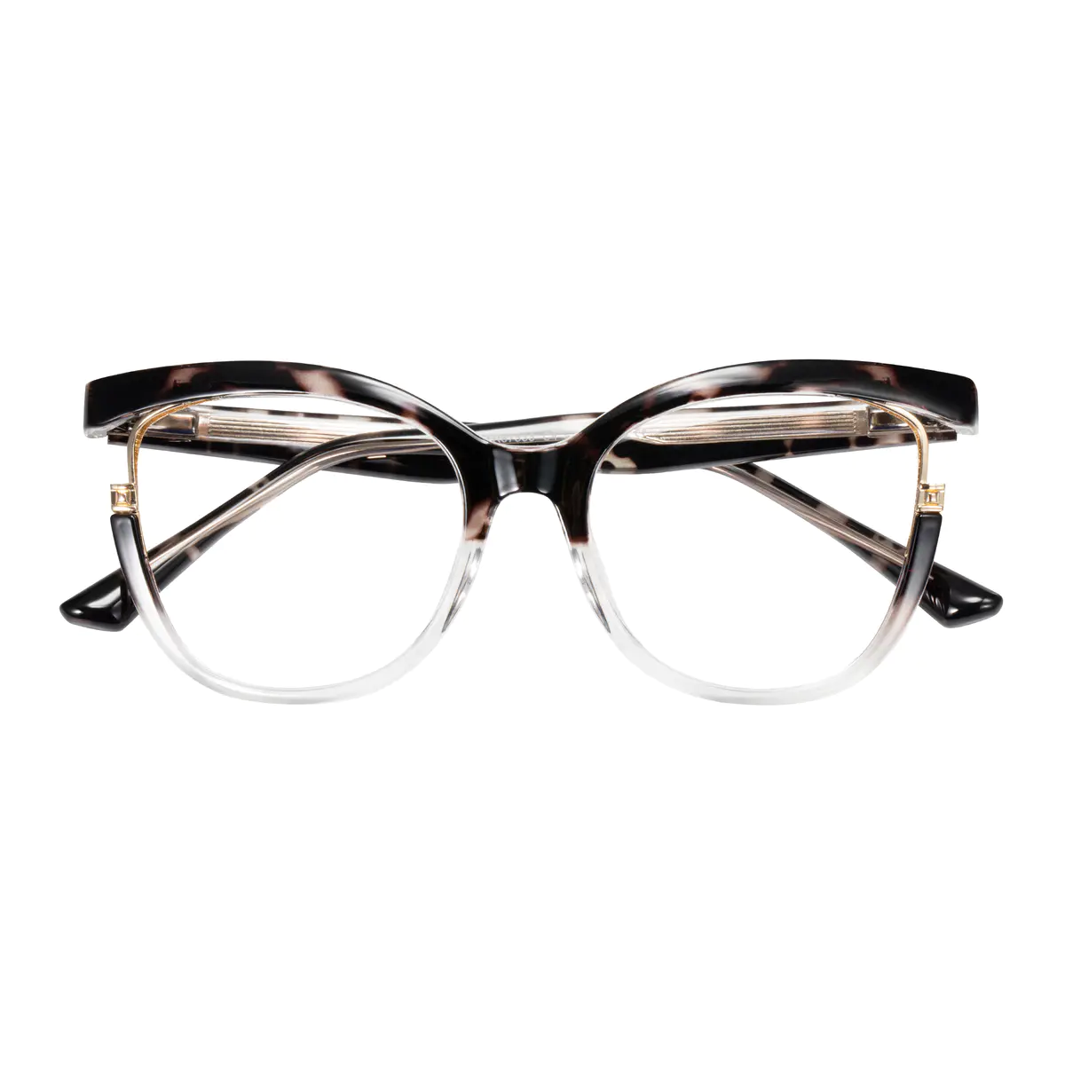 Oval Tortoiseshell/Black Eyeglasses