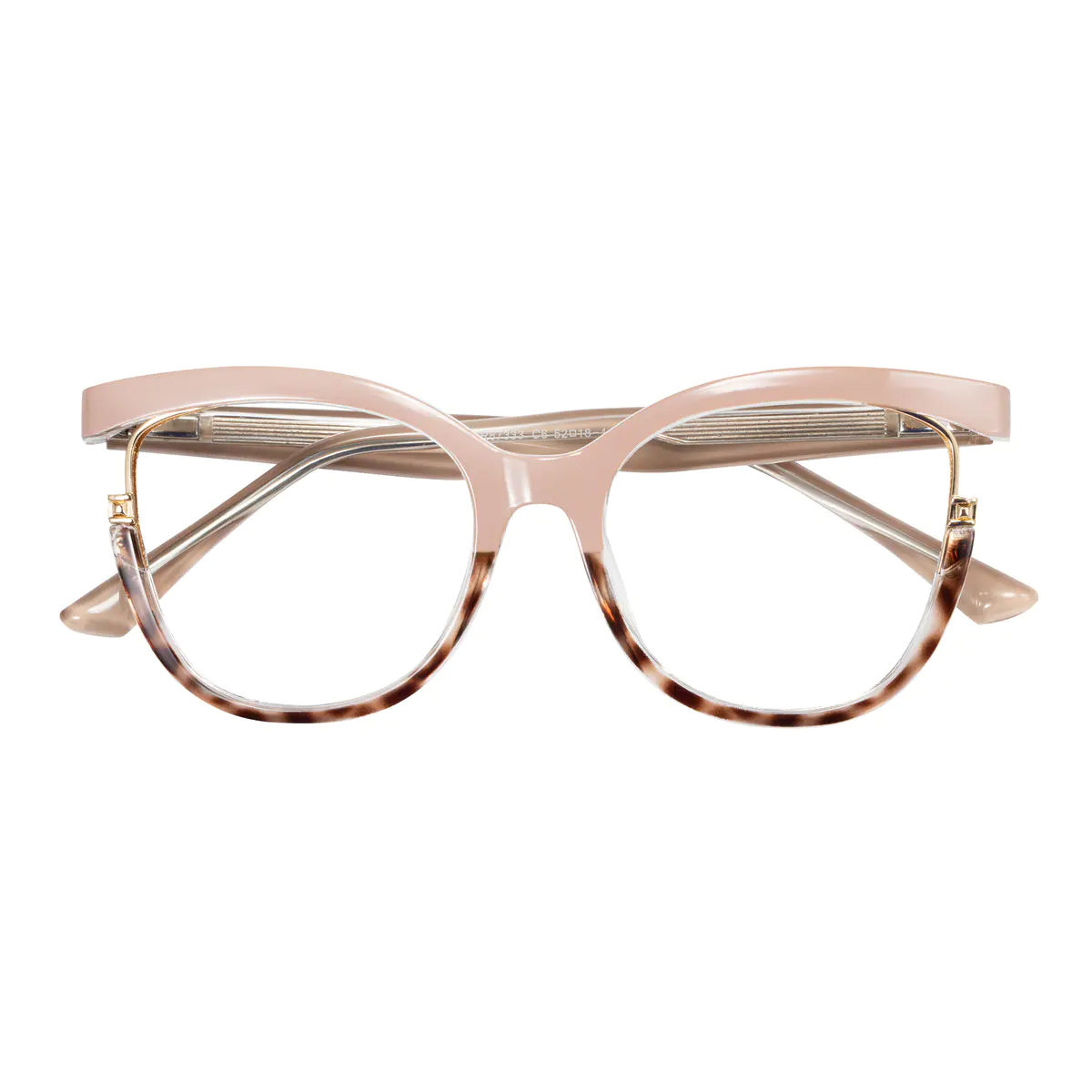 Oval Pink/Tortoiseshell Eyeglasses