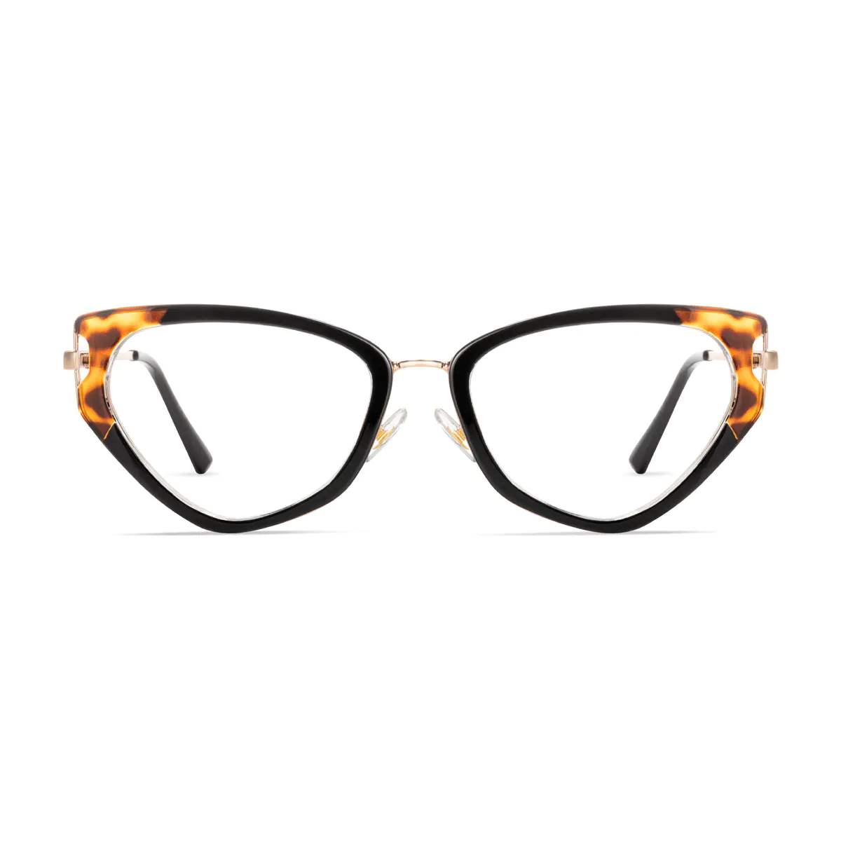 Geometric Tortoiseshell/Black Eyeglasses