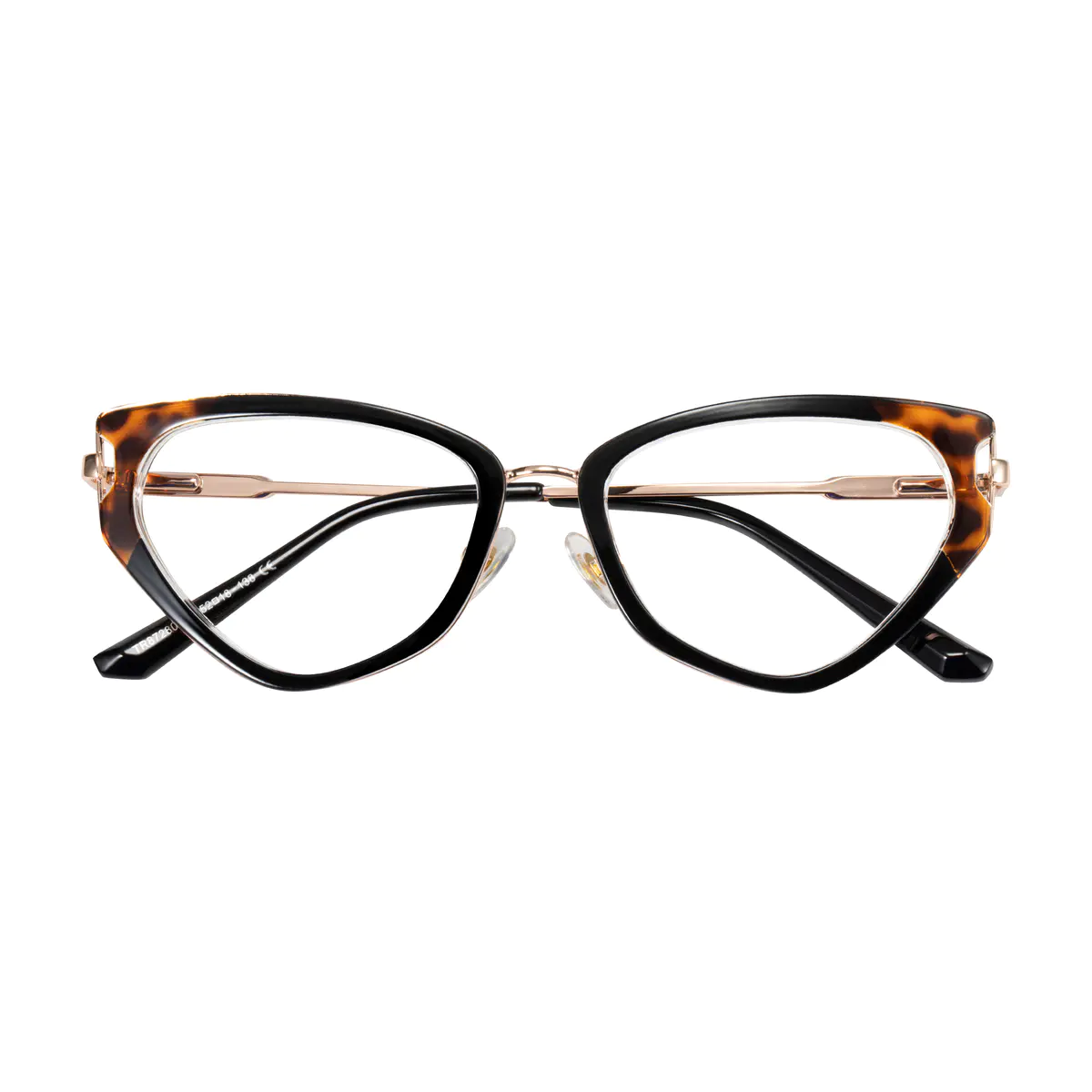 Geometric Tortoiseshell/Black Eyeglasses