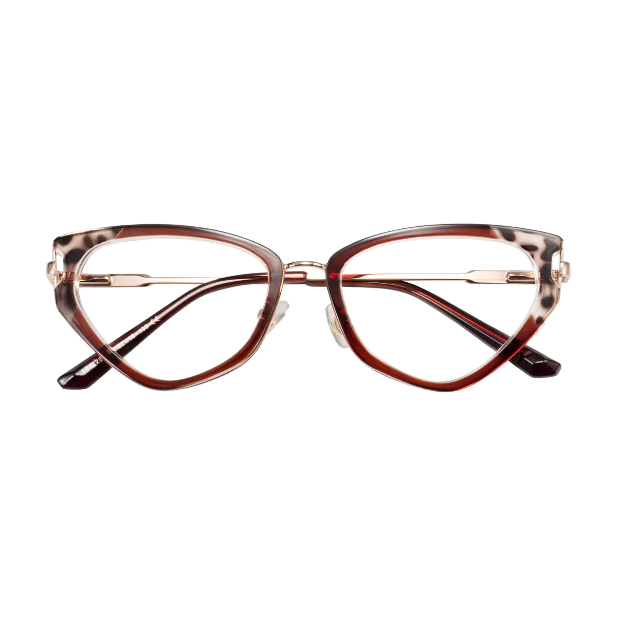 Geometric Brown/Tortoiseshell Eyeglasses