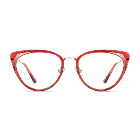 Cat-eye Transparent Red
