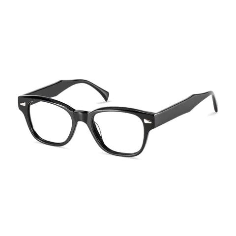 Oval Black Eyeglasses