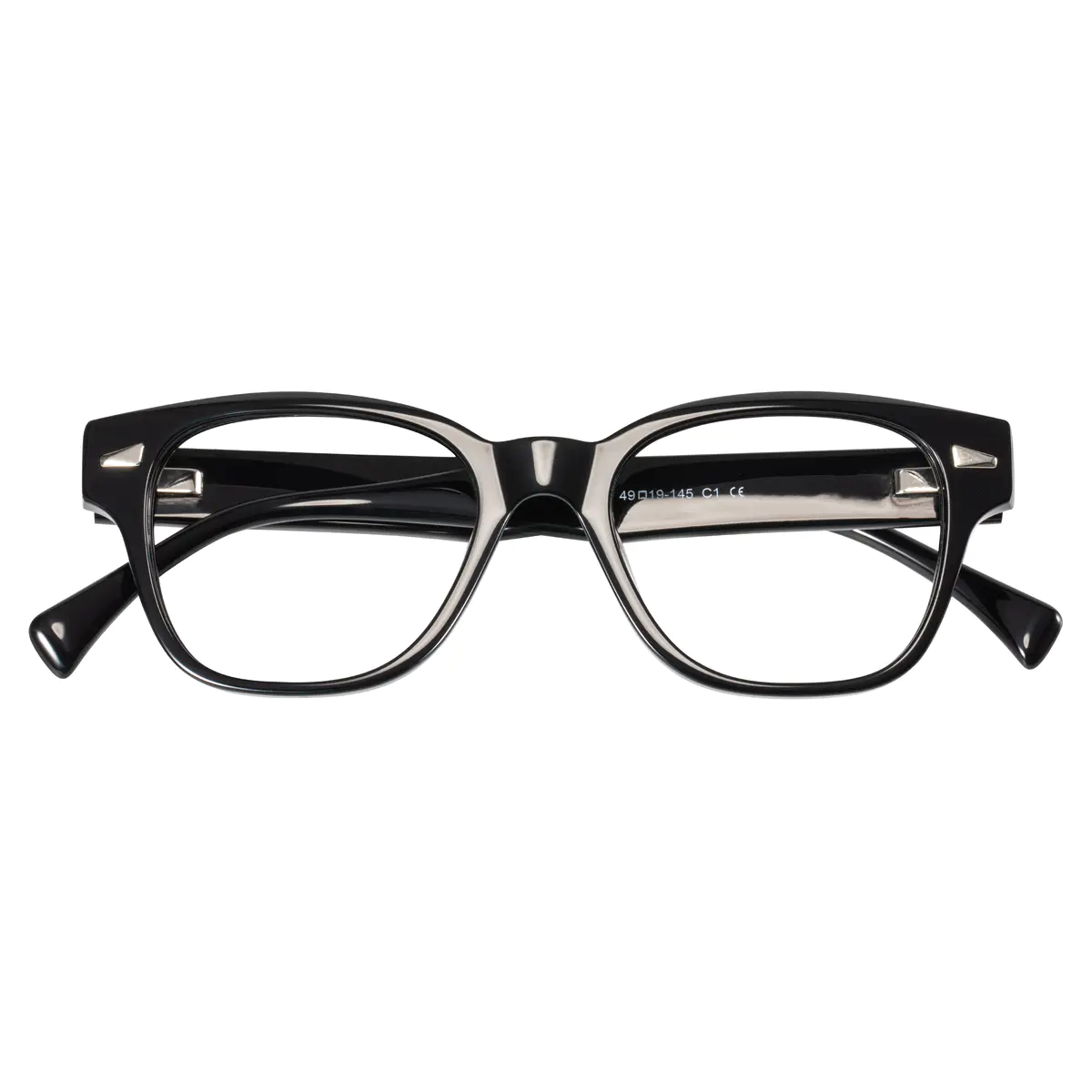 Oval Black Eyeglasses