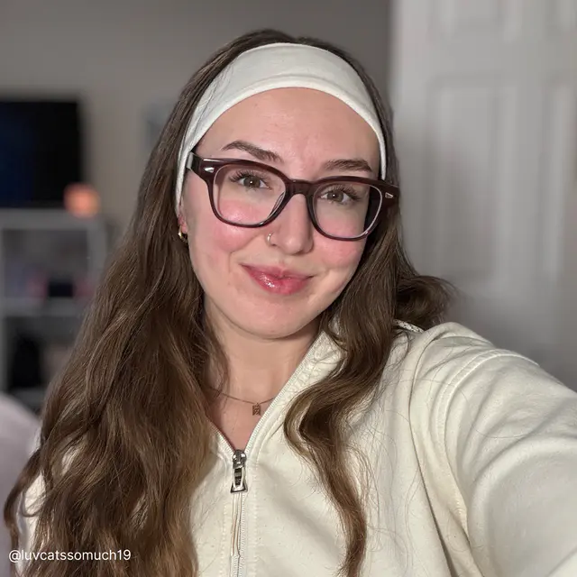 Oval Transparent Brown Eyeglasses