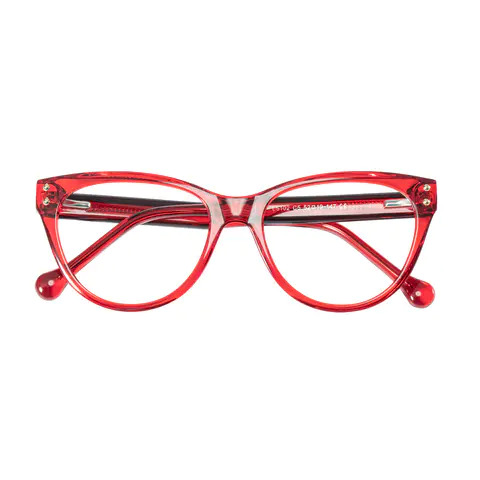 Cat-eye Transparent Red