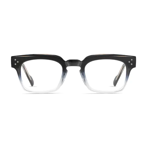 Rectangle Black/Clear Eyeglasses