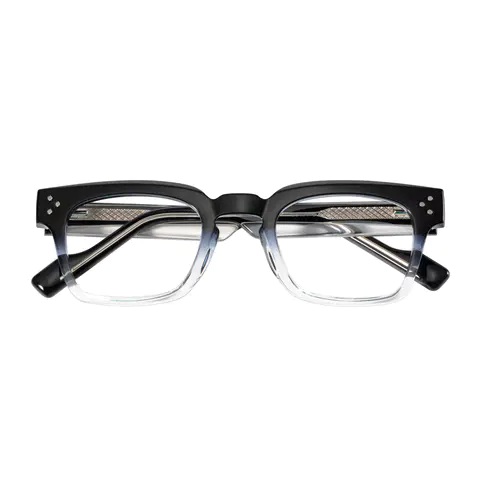 Rectangle Black/Clear Eyeglasses