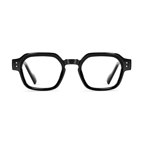Square Black Eyeglasses