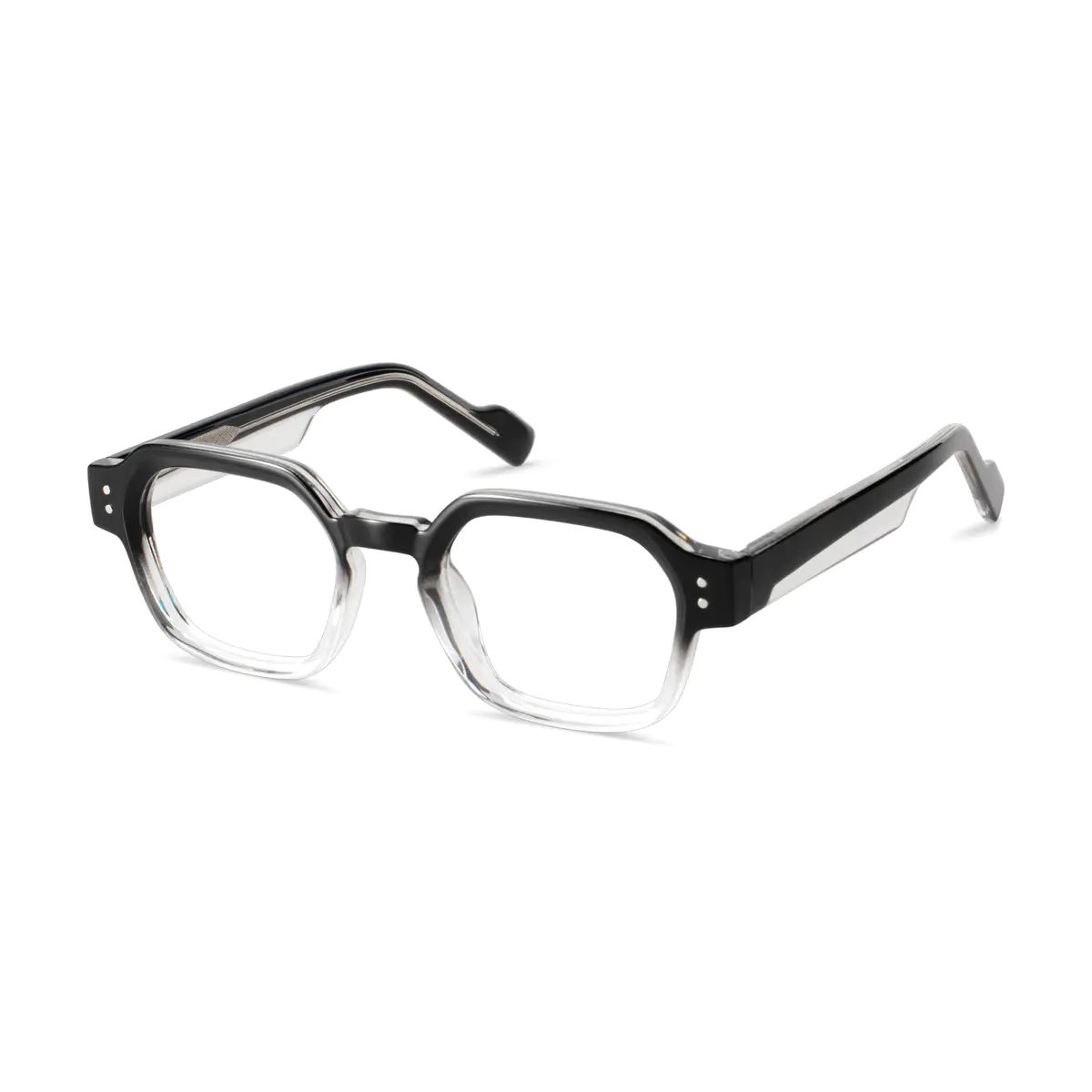 Square Black/Clear Eyeglasses