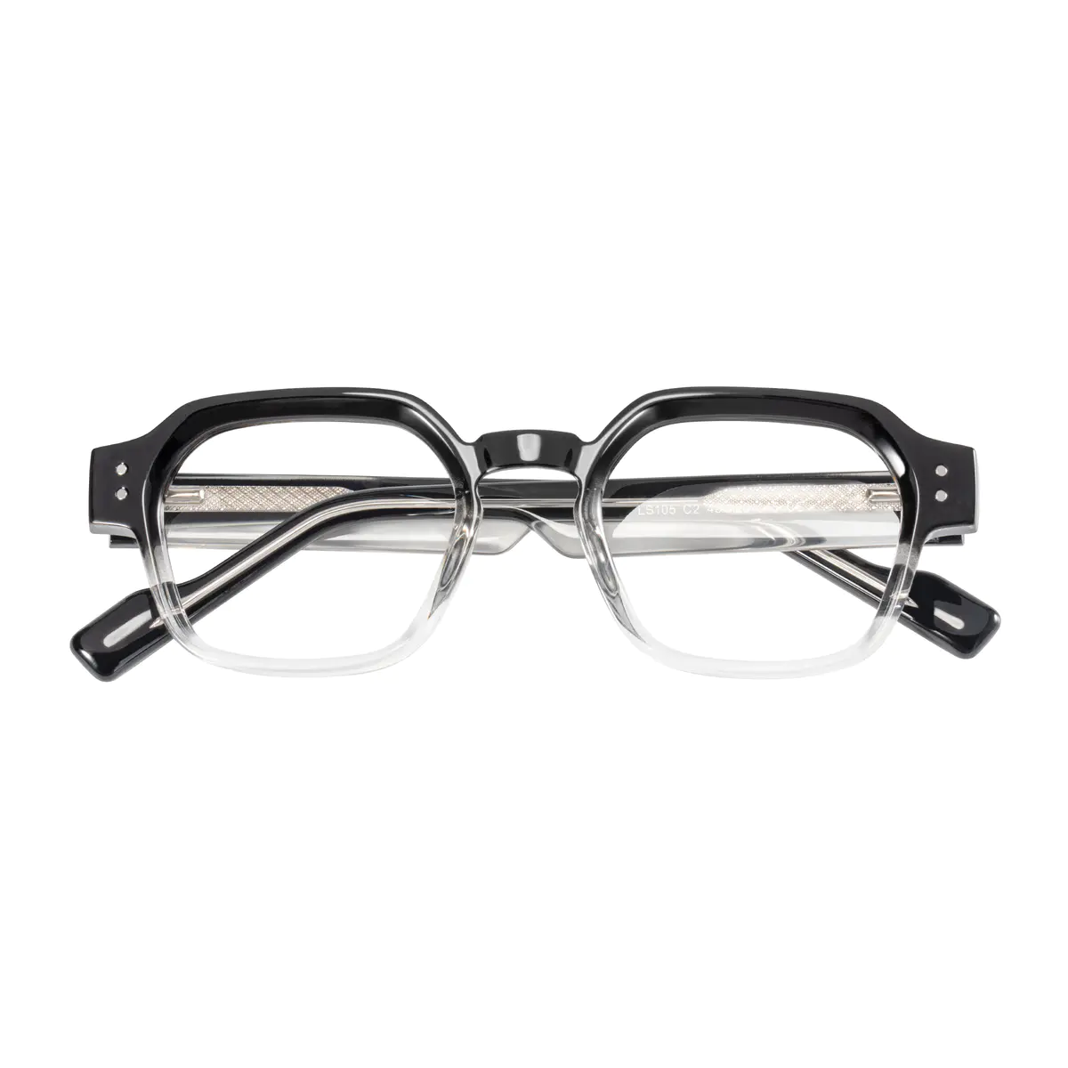 Square Black/Clear Eyeglasses