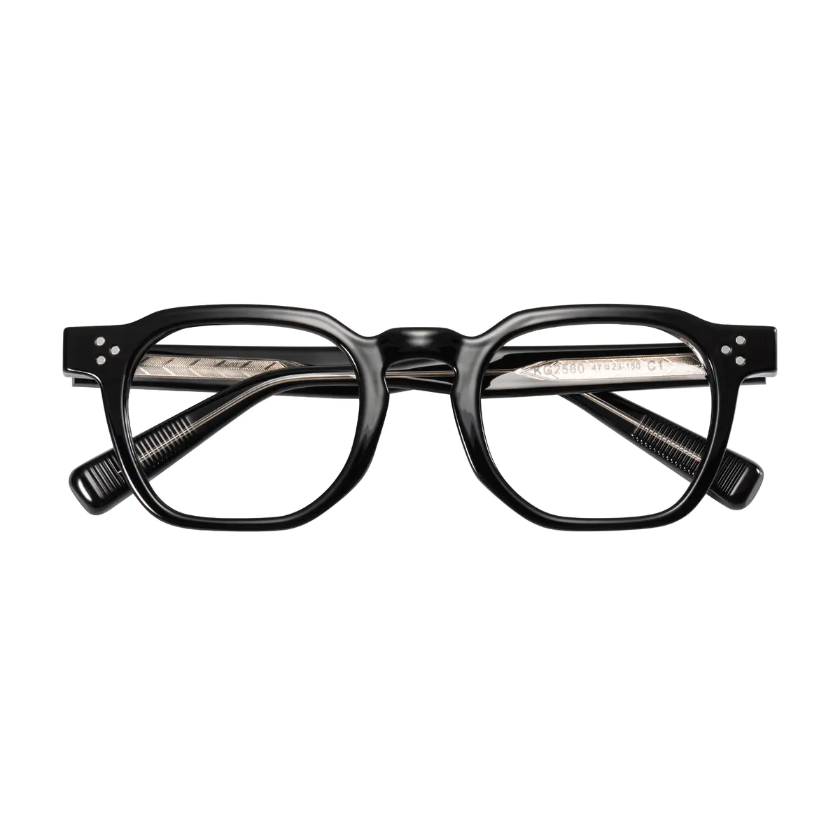 Oval Black Eyeglasses
