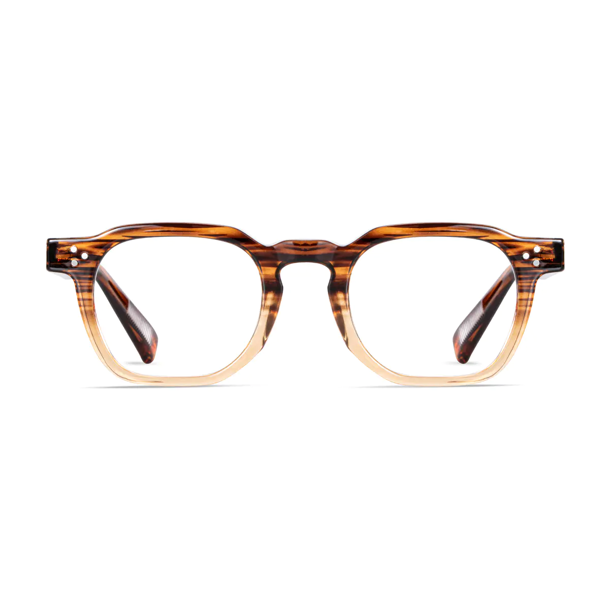 Oval Wood Eyeglasses