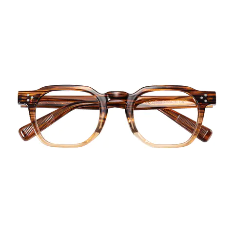 Oval Wood Eyeglasses