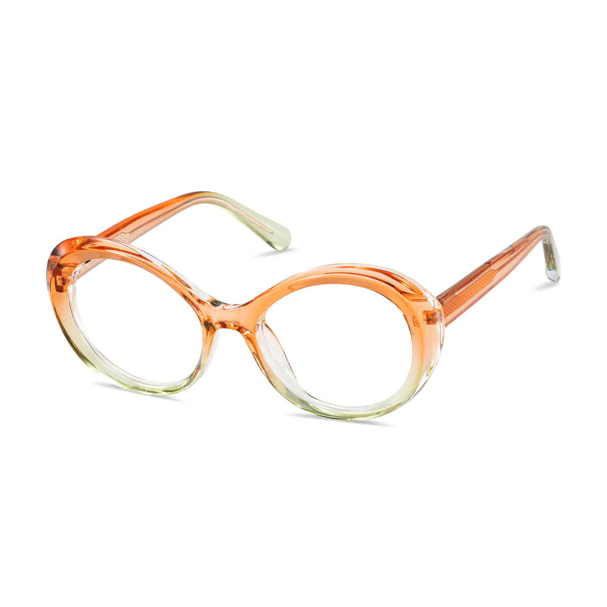 Oval Transparent Orange