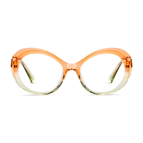 Oval Transparent Orange