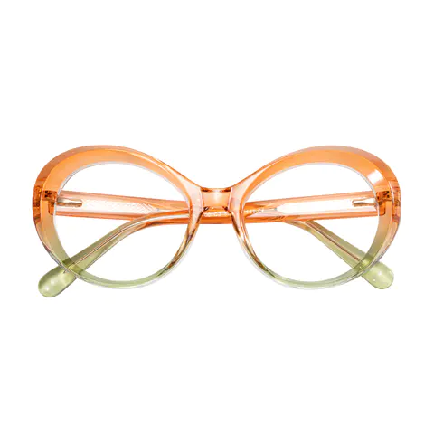 Oval Transparent Orange