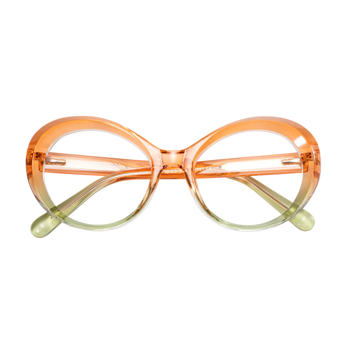 Oval Transparent Orange