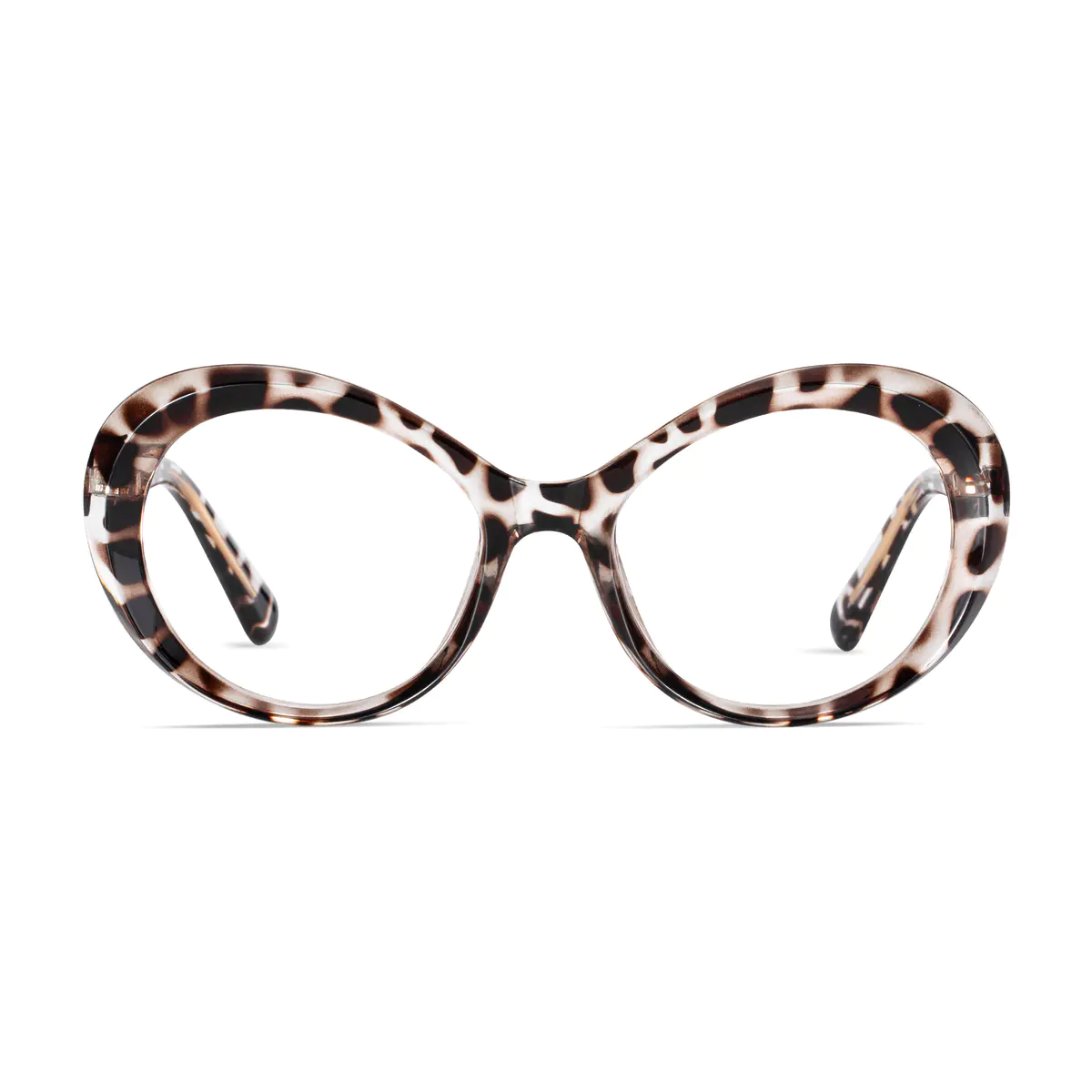 Oval Tortoiseshell/Clear Eyeglasses