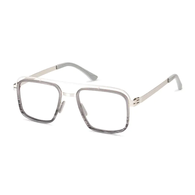 Aviator Silver Eyeglasses