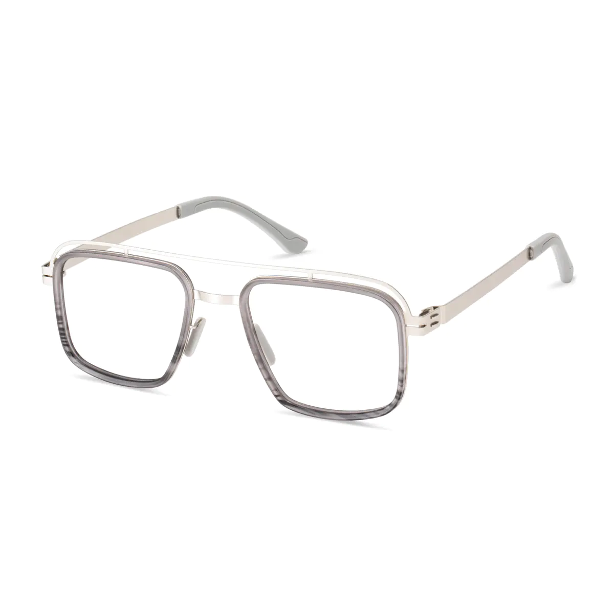 Aviator Silver Eyeglasses