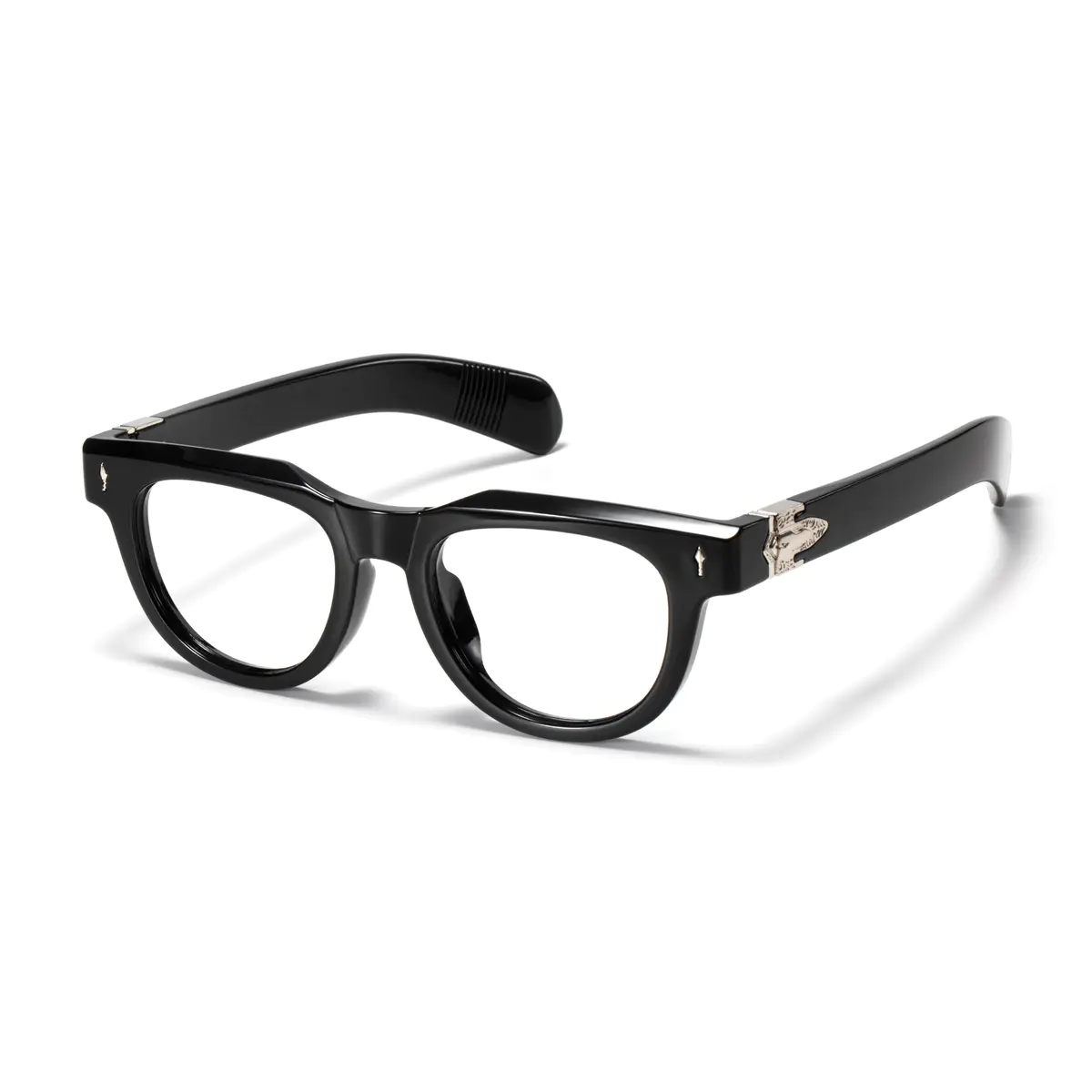 Oval Black Eyeglasses