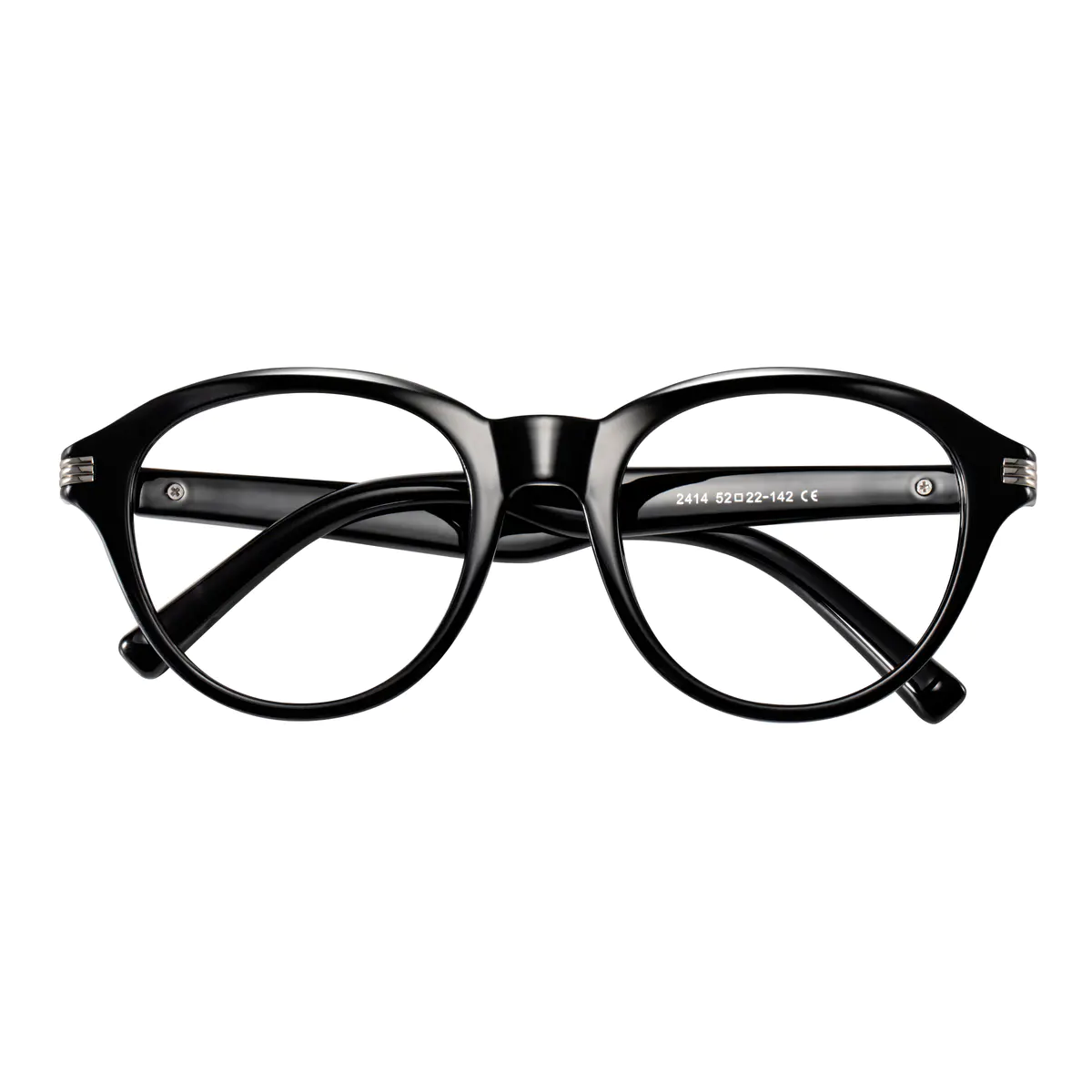 Oval Black Eyeglasses