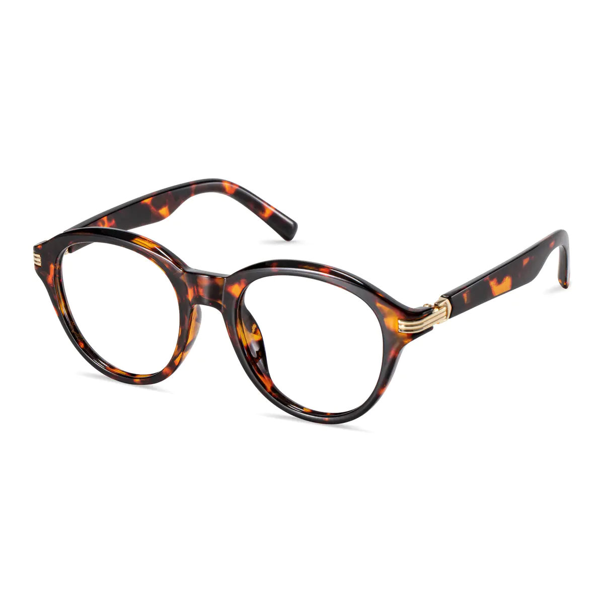 Oval Tortoiseshell Eyeglasses