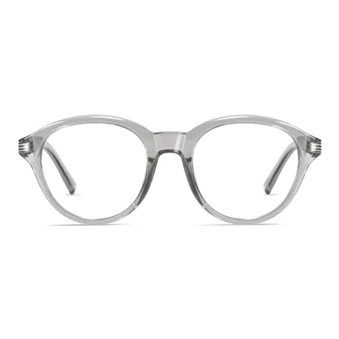 Oval Transparent Gray