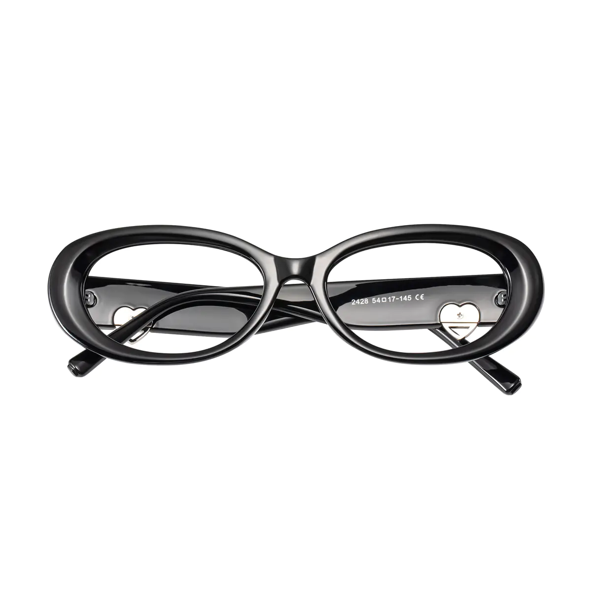 Oval Black Eyeglasses